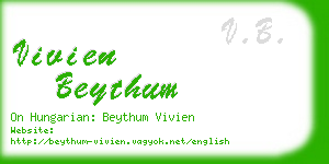vivien beythum business card